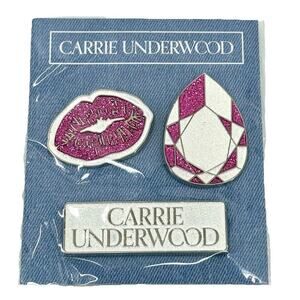 Carrie Underwood Denim & Rhinestones Tour Lapel Pins Hat Pins NEW Sealed